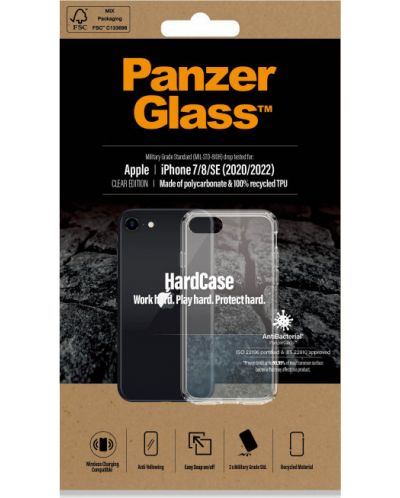 Калъф PanzerGlass - HardCase, iPhone7/8/SE 2020/2022, прозрачен - 8