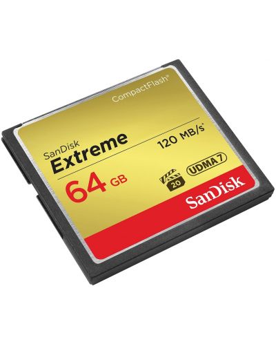 Карта памет SanDisk - Extreme, 64GB, CF, UDMA 7  - 1