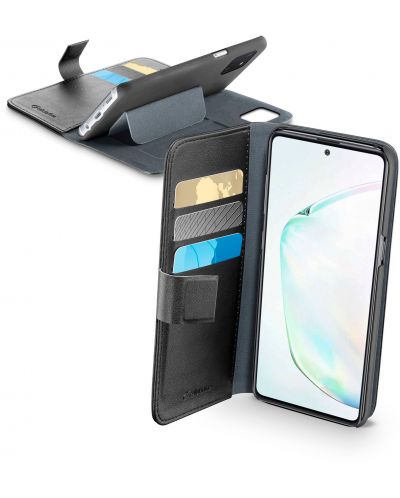 Калъф Cellularline - Book Agenda, Galaxy Note 10 Lite, черен - 1