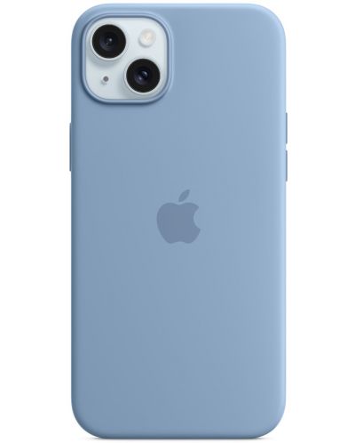 Калъф Apple - Silicone MagSafe, iPhone 15 Plus, Winter Blue - 1