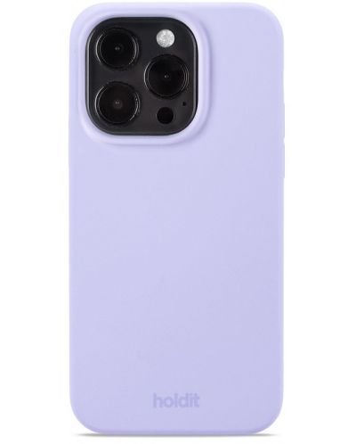 Калъф Holdit - Silicone, iPhone 15 Pro, светлолилав - 1