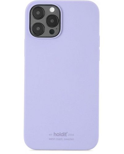 Калъф Holdit - Silicone, iPhone 12/12 Pro, лилав - 1