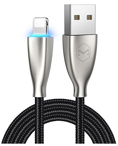Кабел Xmart - Excellence, USB-A/Lightning, 1.2 m, черен  - 1