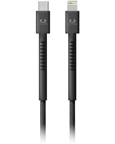 Кабел Fresh N Rebel - USB-C/Lightning, 3 m, тъмносив - 1