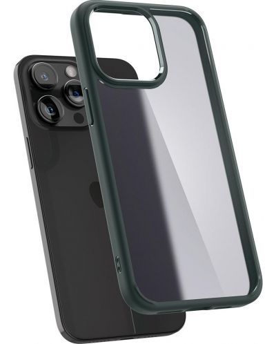 Калъф Spigen - Ultra Hybrid, iPhone 15 Pro, Frost Green - 6