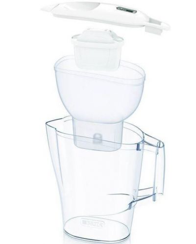 Кана за филтриране BRITA - Aluna Cool Memo Pro, 2.4 l, бяла - 3