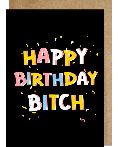 Картичка Happy Birthday Bitch - 1