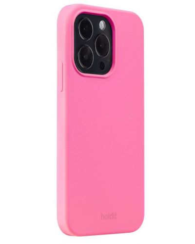 Калъф Holdit - Silicone, iPhone 14 Pro, Bright Pink - 2