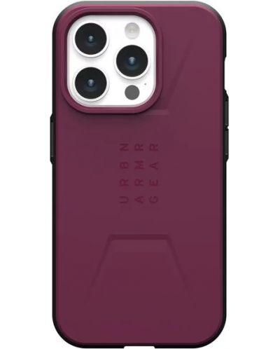 Калъф UAG - Civilian MagSafe, iPhone 15 Pro, червен - 1