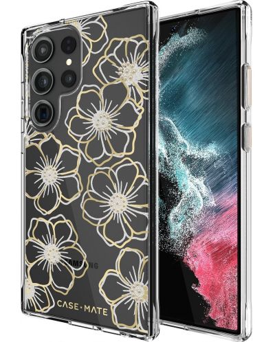 Калъф Case-Mate - Floral Gems, Galaxy S23 Ultra, прозрачен - 3