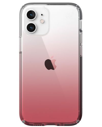 Калъф Speck - Presidio Perfect Clear, iPhone 12 mini, розов - 1