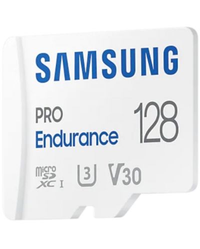 Карта памет Samsung - PRO Endurance, 128GB, microSDXC, Class10 + адаптер - 4