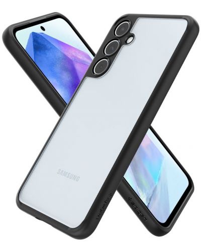 Калъф Spigen - Ultra Hybrid, Galaxy A55, черен/прозрачен - 8