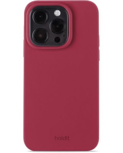 Калъф Holdit - Silicone, iPhone 15 Pro, Red Velvet - 1