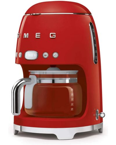 Кафемашина Smeg - DCF02RDEU, 1.4L, червена - 3