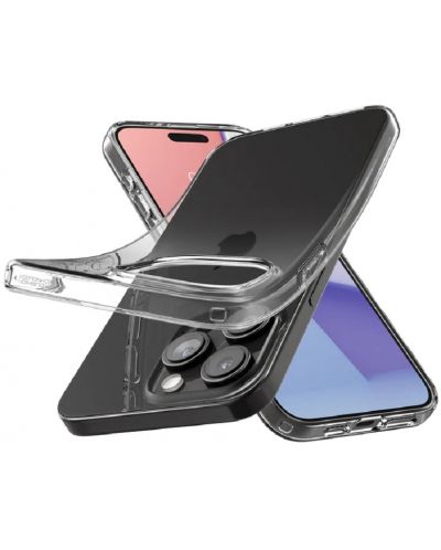Калъф Spigen - Crystal Flex, iPhone 15 Pro Max, прозрачен - 2