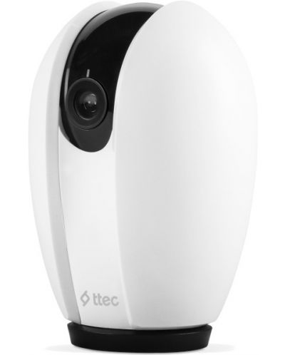 Камера ttec - Wizi Pro, 360°, бяла - 2