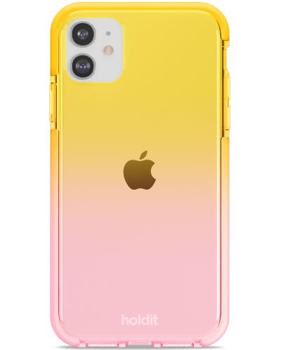 Калъф Holdit - SeeThru, iPhone 11/XR, Bright Pink/Orange Juice - 1