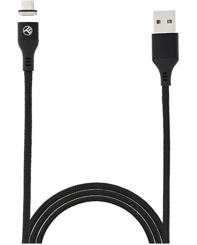 Кабел Tellur - Magnetic, USB-A/Micro USB, 1 m, черен - 1