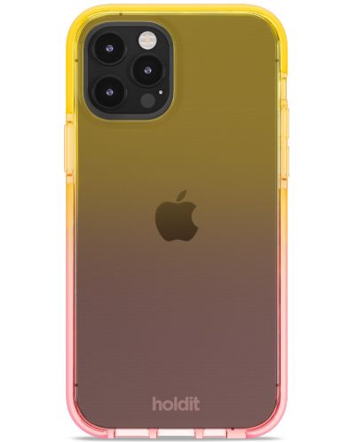 Калъф Holdit - SeeThru, iPhone 12/12 Pro, Bright Pink/Orange Juice - 2