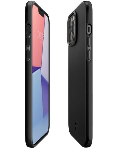Калъф Spigen - Thin Fit, iPhone 13 Pro Max, черен - 2