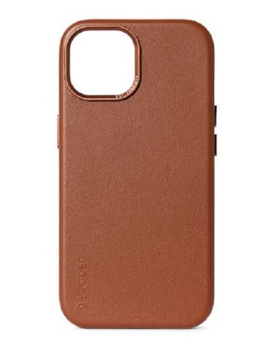 Калъф Decoded - Leather, iPhone 15, кафяв - 1