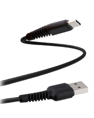 Кабел TnB - 2075100307, USB-A/USB-C, 2 m, черен - 1