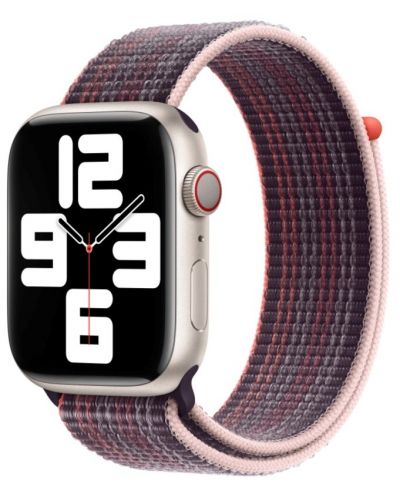 Каишка Apple - Sport Loop, Apple Watch, 45 mm, оранжева/кафява - 2