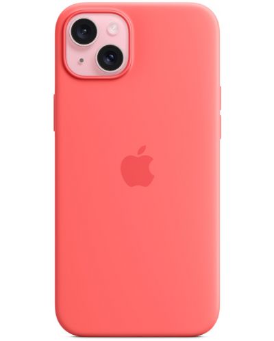 Калъф Apple - Silicone MagSafe, iPhone 15 Plus, Guava - 2
