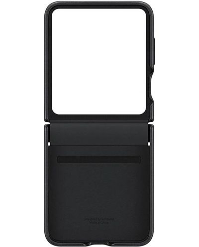 Калъф Samsung - Leather, Galaxy Z Flip5, черен - 3