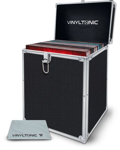 Калъф за грамофонни плочи Vinyl Tonic - VT02B, черен - 1