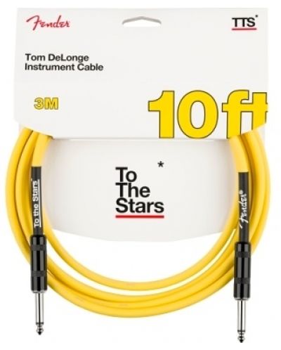 Кабел за китара Fender - Tom DeLonge To The Stars, 6.3 mm, 3 m, жълт - 1