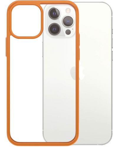 Калъф PanzerGlass - Clear, iPhone 12/12 Pro, прозрачен/оранжев - 4