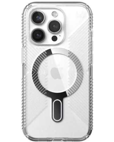 Калъф Speck - Presidio Grip, iPhone 15 Pro, MagSafe ClickLock, прозрачен - 1