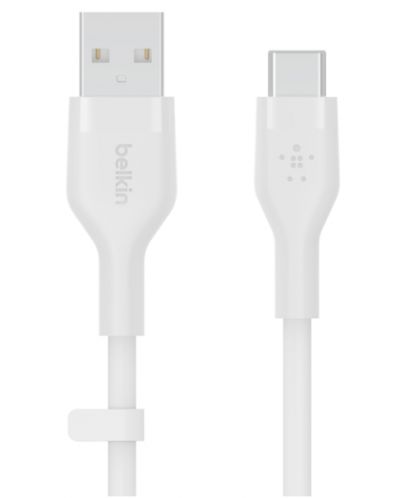 Кабел Belkin - Boost Charge, USB-A/USB-C, 1 m, бял - 1