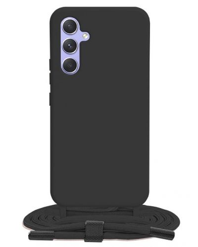 Калъф Techsuit - Crossbody Lanyard, Galaxy A54, черен - 1