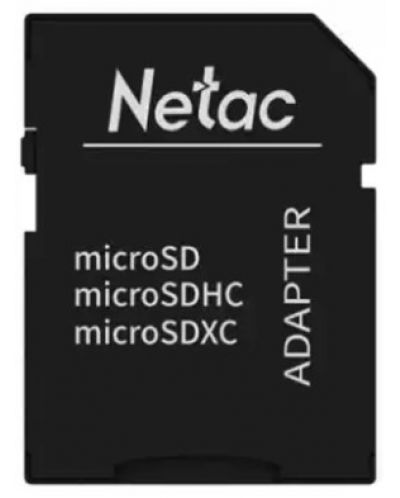Карта памет Netac - 16GB, microSDHC, Class10 + адаптер - 4