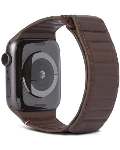 Каишка Decoded - Leather, Apple Watch 42/44/45 mm, Chocolate Brown - 1