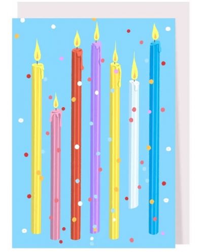 Картичка за рожден ден Creative Goodie - Свещички - 1