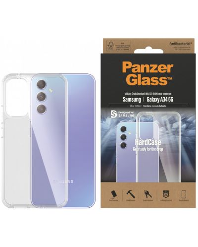 Калъф PanzerGlass - HardCase, Galaxy A34 5G, прозрачен - 2