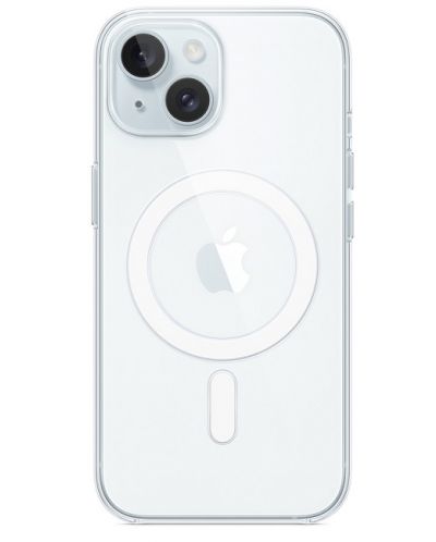 Калъф Apple - Clear MagSafe, iPhone 15, прозрачен - 1