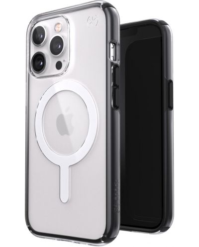 Калъф Speck - Presidio Geo Clear MagSafe, iPhone 13 Pro, прозрачен/черен - 3