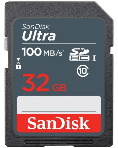 Карта памет SanDisk - Ultra, 32GB, SDHC, UHS-I  - 1