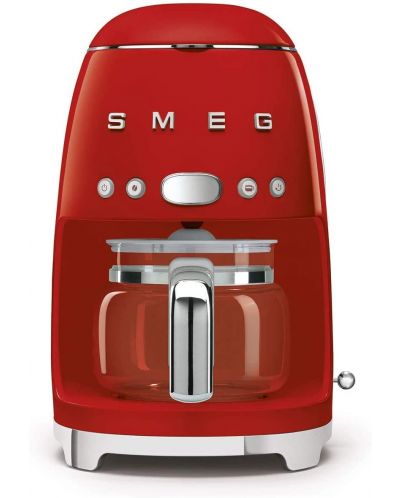 Кафемашина Smeg - DCF02RDEU, 1.4L, червена - 1