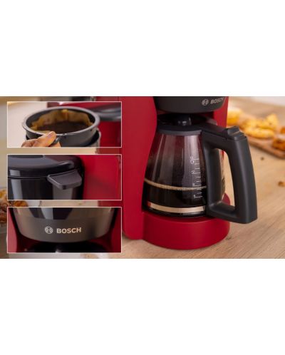 Кафемашина Bosch - Coffee maker, MyMoment,  1.4 l, червена - 3