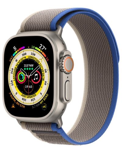 Каишка Apple - Trail Loop S/M, Apple Watch, 49 mm, синя - 2