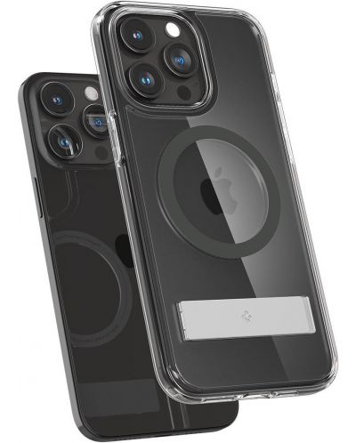 Калъф Spigen - Ultra Hybrid S, iPhone 15 Pro Max, Graphite - 3