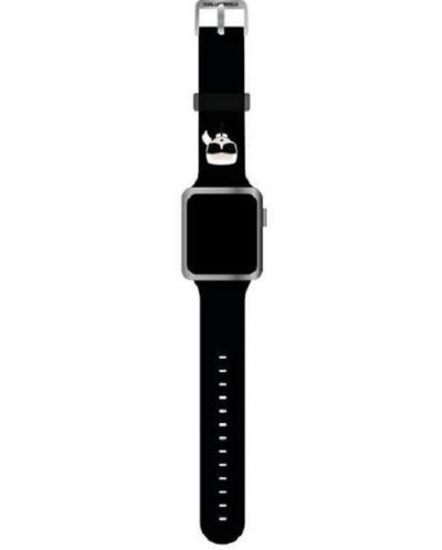 Каишка Karl Lagerfeld - Apple Watch, 42/44 mm, черна - 1