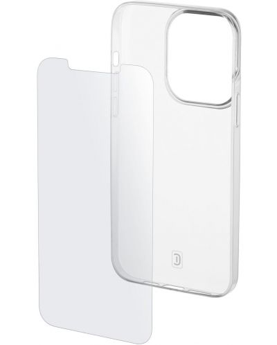 Калъф и протектор Cellularline - iPhone 13 Pro, прозрачни - 3