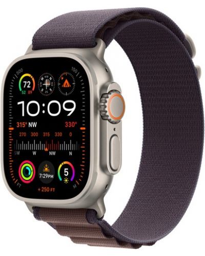 Каишка Apple - Alpine Loop L, Apple Watch, 49 mm, Indigo - 1